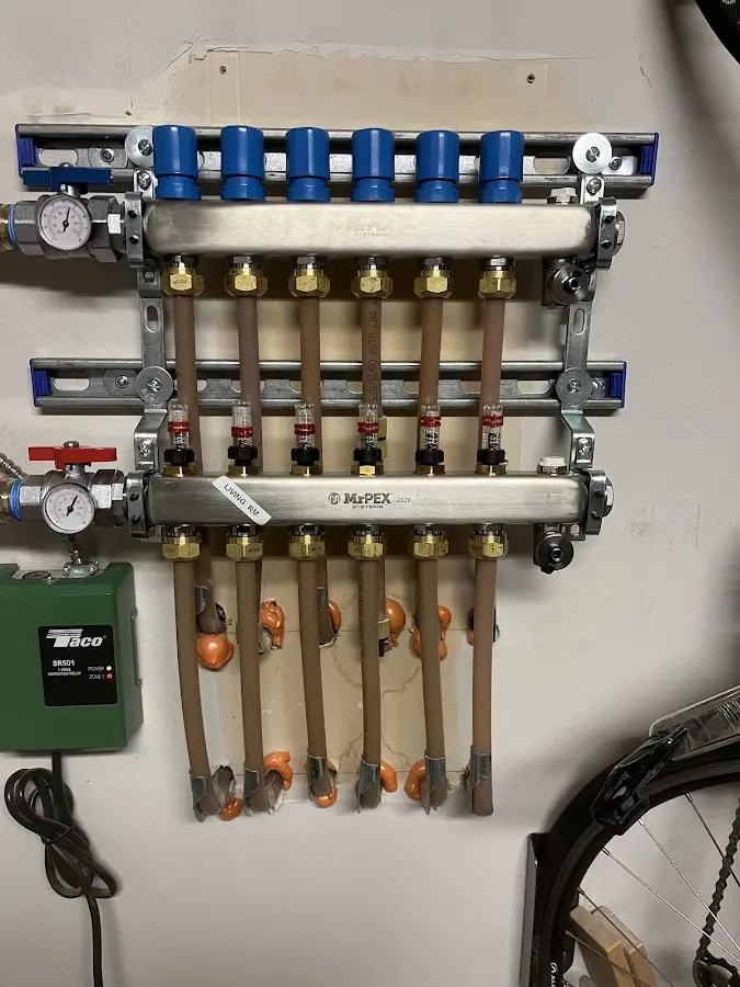 Plumber performing Gas Leak Detection at a residential property in East Niles